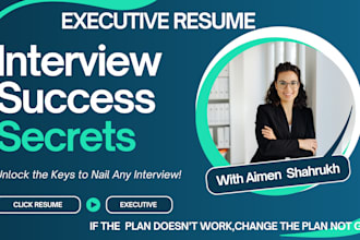 provide professional, executive resume writing services in 24 hours