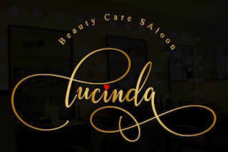 design a rare signature logo for you