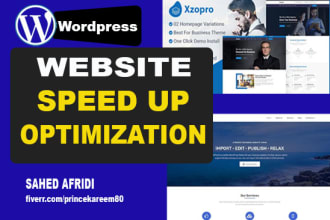 speed up and optimize your wordpress website