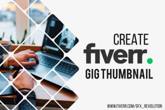create fiverr gig thumbnail cover design image