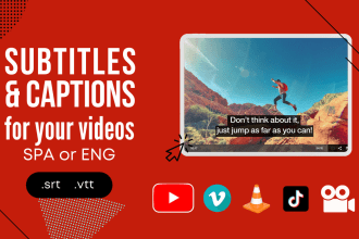 make english or spanish subtitles for your video