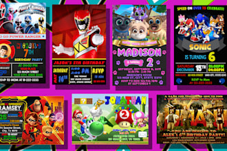 design for you birthday party invitation