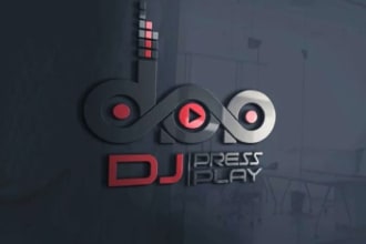 design 2 unique music logo for dj, band, artist, record label, studio and more