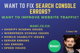 fix index coverage errors in google search console