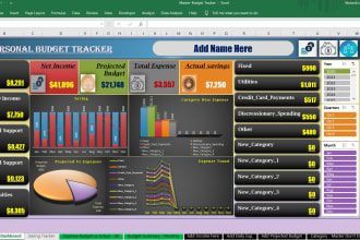 make personal budget tracker in excel format
