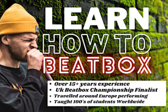 teach you how to beatbox as a professional