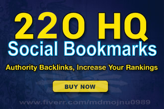 help to rank your website by 220 social bookmark  SEO backlinks