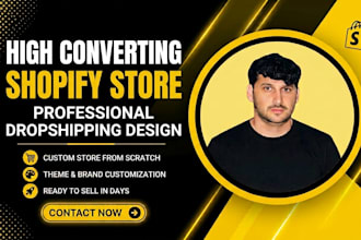 build a professional shopify dropshipping store