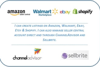 manage your amazon, walmart, ebay, and other ecommerce stores professionally