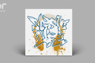 create an amazing graffiti podcast cover art