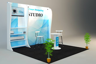 design creative exhibition booth and stall