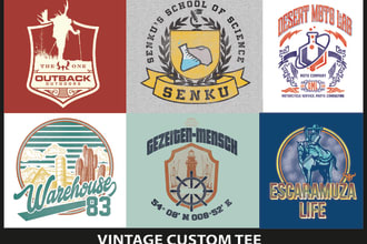 do exclusive vintage t shirt design