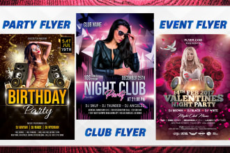 design flyer design, business flyer, event, party flyer designs