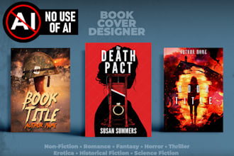 design a professional book cover no ai