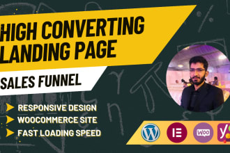 design redesign modern landing page website in wordpress elementor