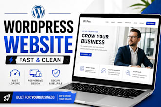 create a fast and clean wordpress business website