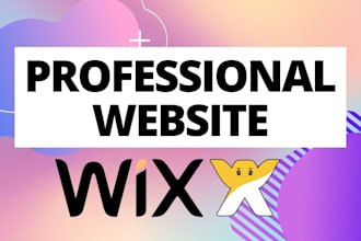 build you a professional wix website