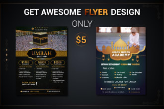 design english,arabic islamic social media, flyer design in24h