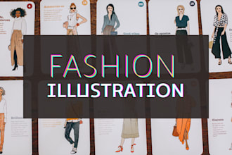 sketch a fashion illustration
