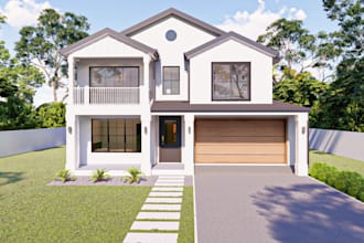 create realistic exterior and interior 3d rendering
