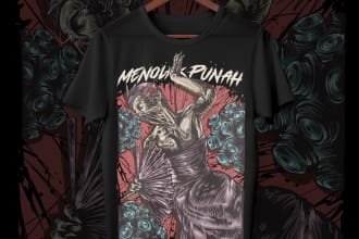 create custom amazing t shirt  graphic design fo your brand