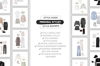 be your personal stylist, style consultant or create style boards