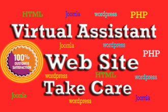 be your virtual assistant and website manager