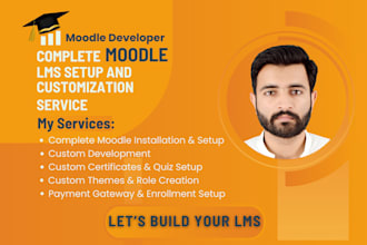 set up and customize moodle lms and google classroom