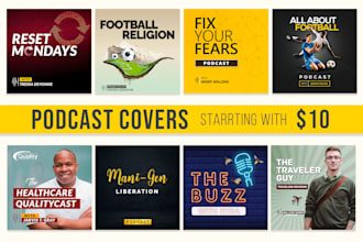 design a professional podcast cover art