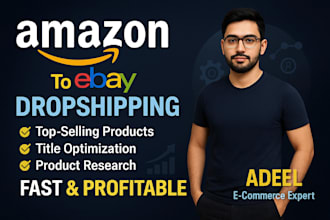 do amazon to ebay dropshipping SEO listings  store management