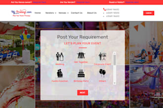 develop a website in html css and laravel , angular