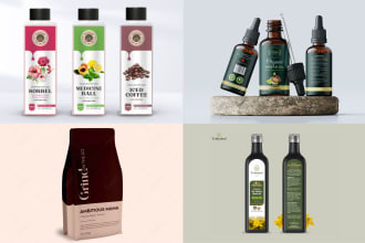amazon product label design perfume label drink label packaging design