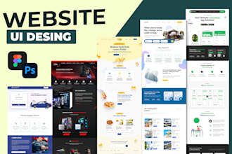 do website landing page UI UX design in figma
