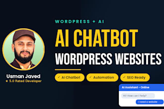 build a wordpress website with ai chatbot and automation