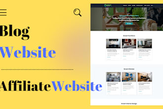 create blog wordpress website design, website redesign, amazon affiliate website