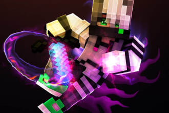 design minecraft profile picture within 24 hours