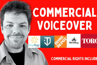 record a radio, tv or online commercial voice over