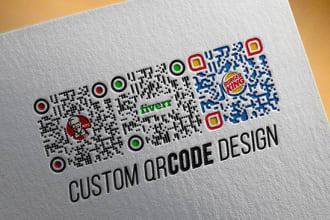 create custom professional qr code design with logo
