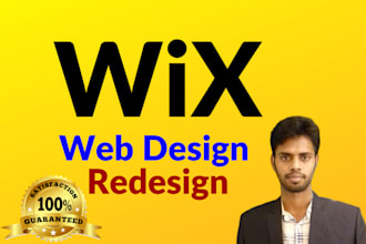 do design and redesign wix website