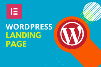 design wordpress landing page using elementor