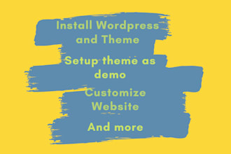 installing wordpress,setup theme, and more