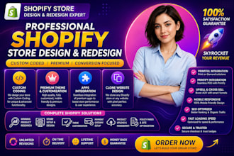 do shopify store design and redesign shopify website design shopify dropshipping