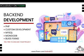 do website backend development, php, mysql database