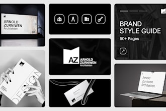 a modern minimalist brand identity and guidelines manual