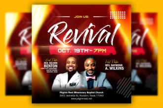 create pro church flyer, instagram, fb, social media flyer