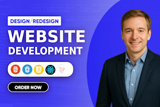 build or rebuild custom website development or develop business website