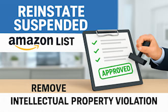 reinstate suspended amazon listing remove intellectual property violation