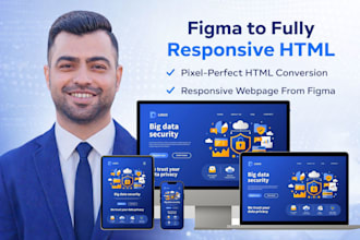 convert figma to html responsive website