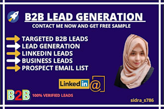 do b2b lead generation, targeted b2b leads, linkedin leads, prospect email list