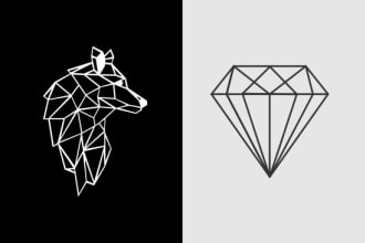 design geometric business company website or brand logo